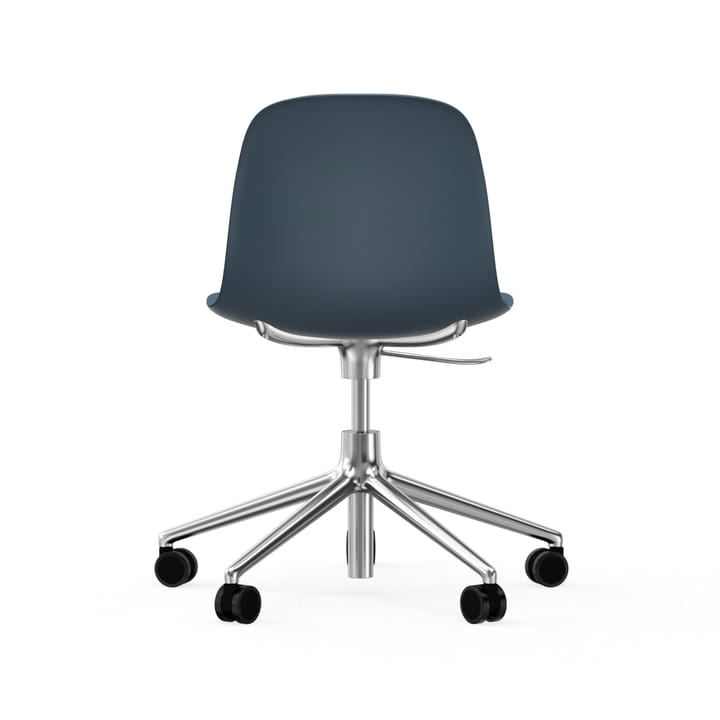 Form chair, dreibar stol, 5W kontorstol, blå, aluminium, hjul Normann Copenhagen