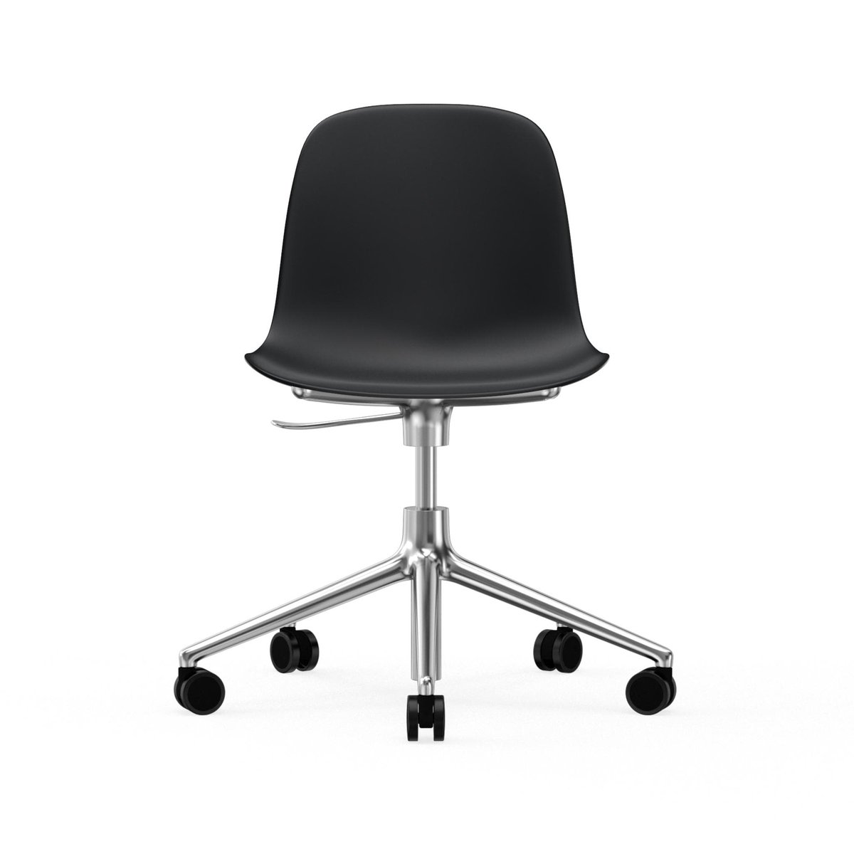 Normann Copenhagen Form chair dreibar stol 5W kontorstol sort aluminium hjul