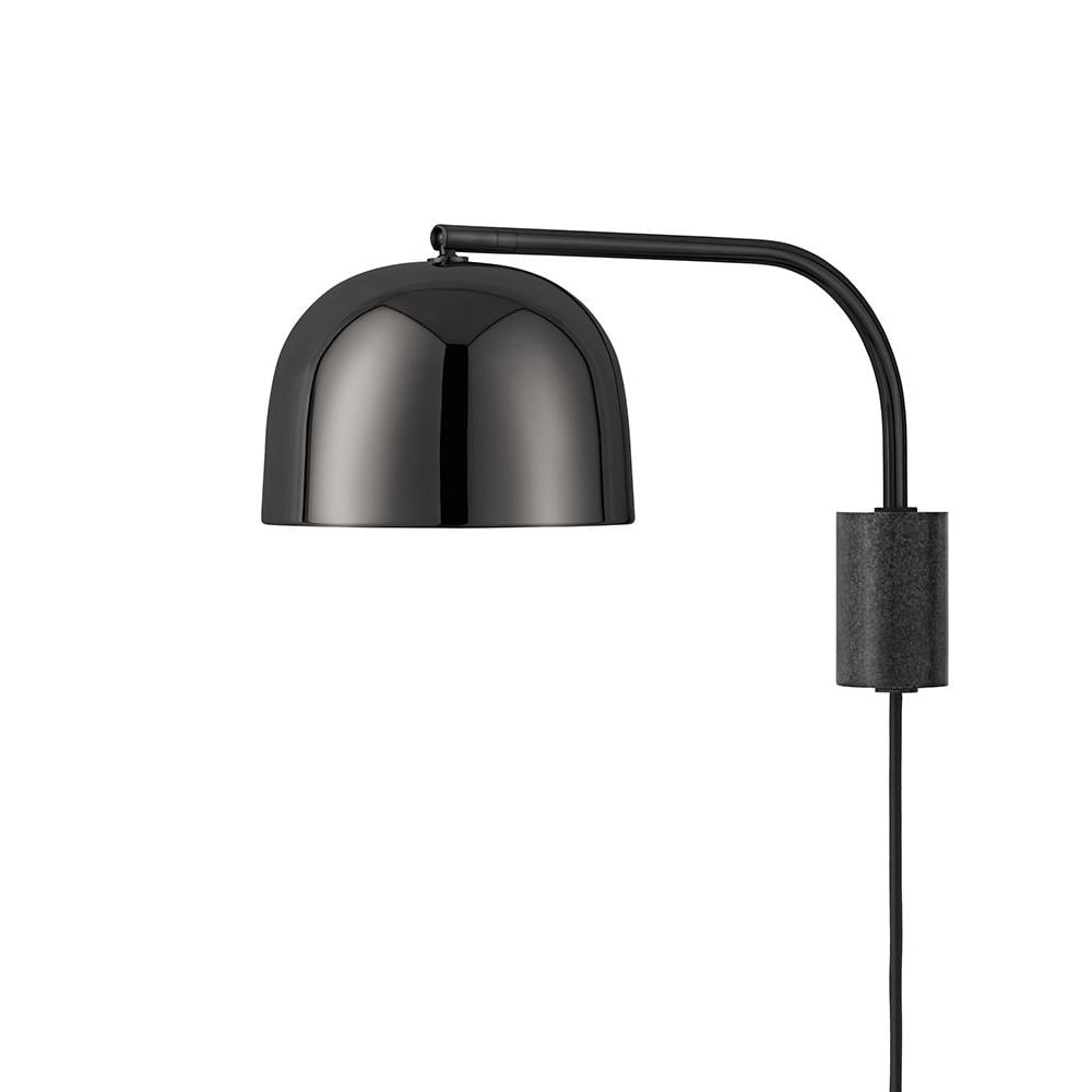 Normann Copenhagen Grant vegglampe black liten- stål granitt