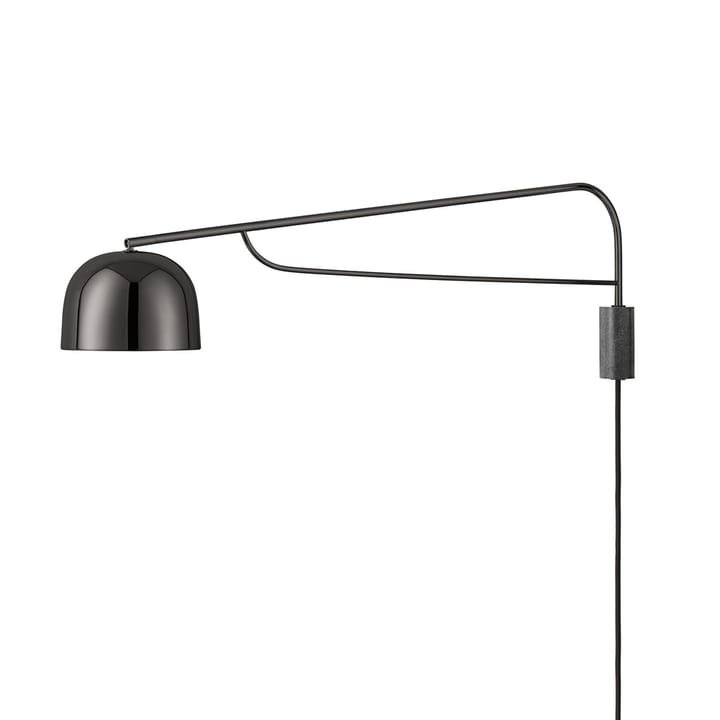 Grant vegglampe - black, stor- stål, granitt - Normann Copenhagen