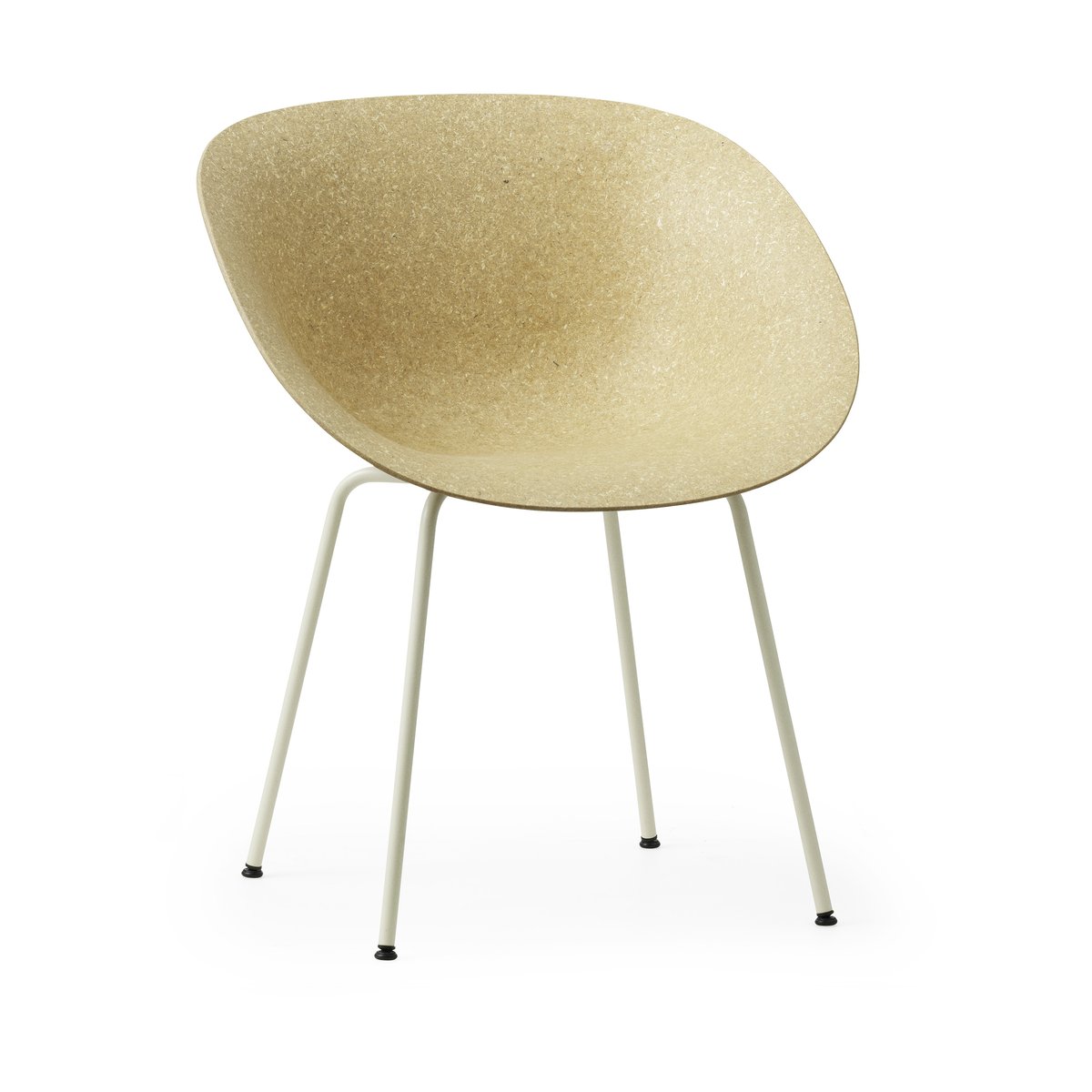 Normann Copenhagen Mat Armchair karmstol Hemp-cream steel