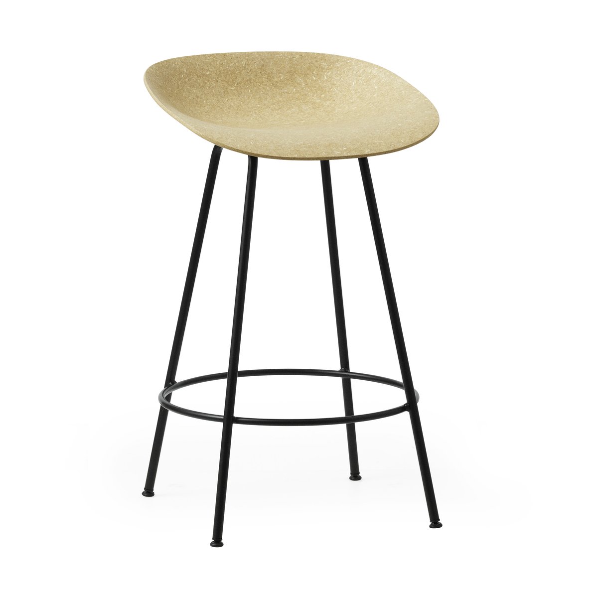 Normann Copenhagen Mat Barstool barstol 65 cm Hemp-black steel