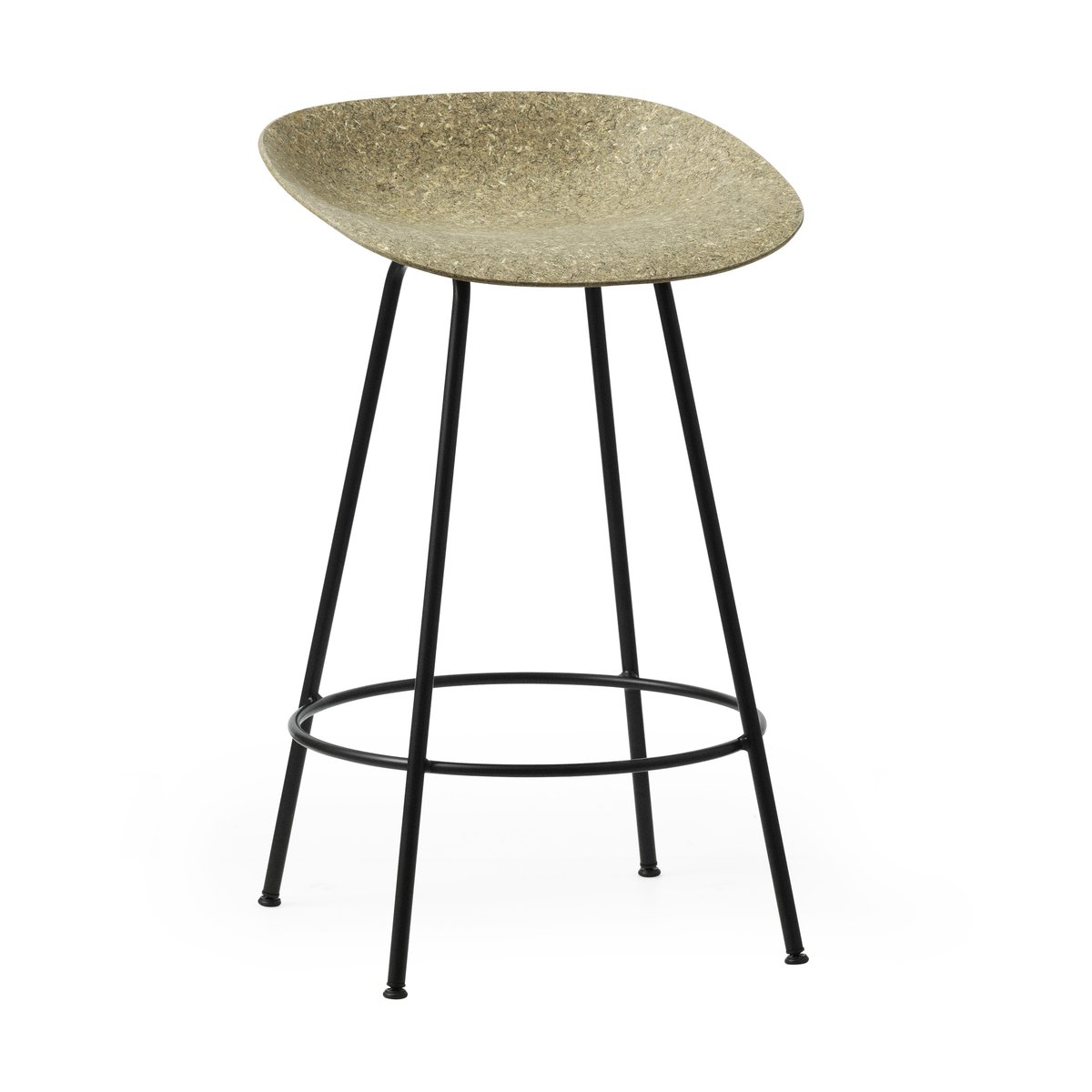 Normann Copenhagen Mat Barstool barstol 65 cm Seaweed-black steel