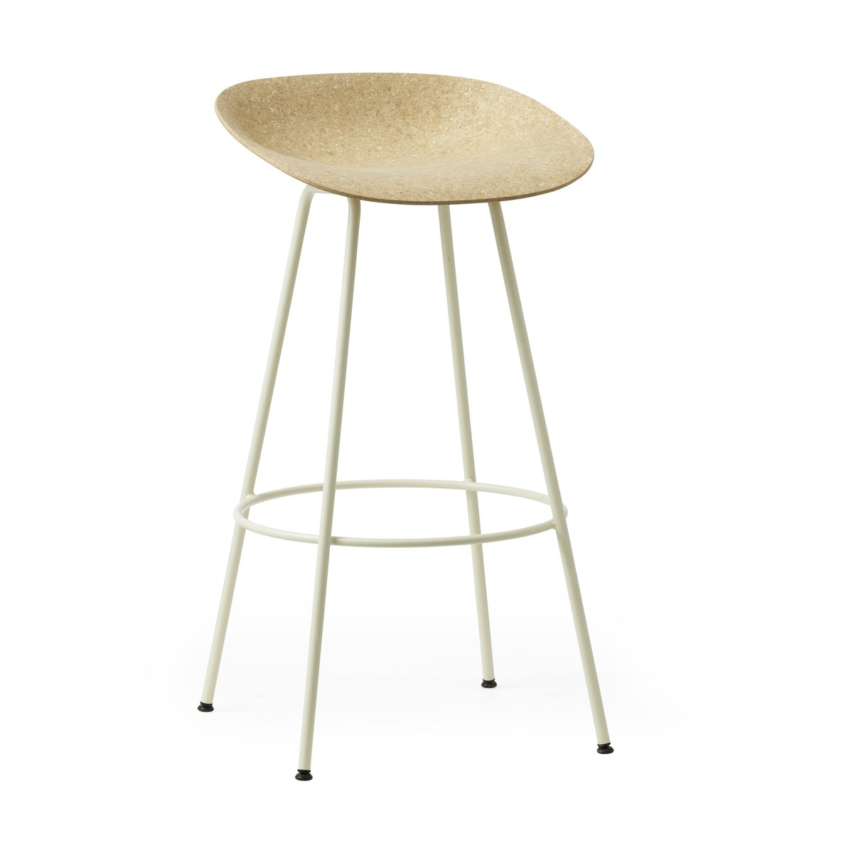 Normann Copenhagen Mat Barstool barstol 75 cm Hemp-cream steel