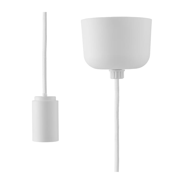 Puff ledning med takkopp 2,5 m - Hvit - Normann Copenhagen