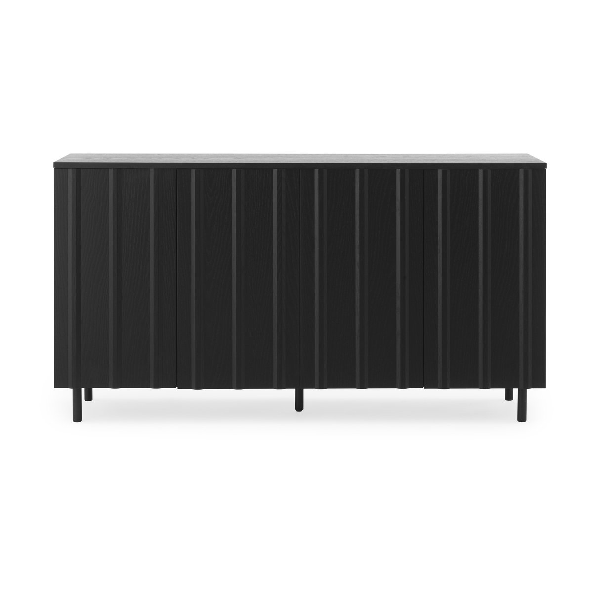 Normann Copenhagen Rib sideboard 45 x 159 cm Soft Black