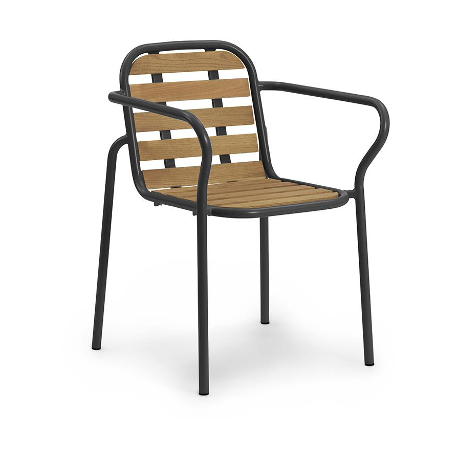 Normann Copenhagen Vig Armchair Robinia karmstol Black