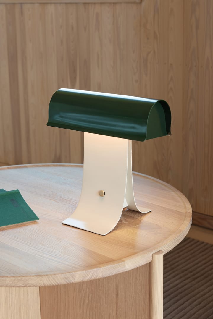 Archive bordlampe 25 cm, Dark green light grey Northern