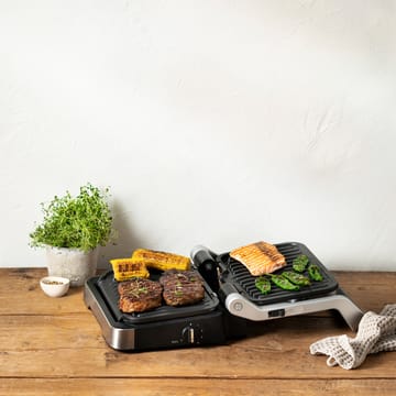 Optigrill GO772DS0 2-in-1 bordgrill - Rustfritt stål - OBH Nordica