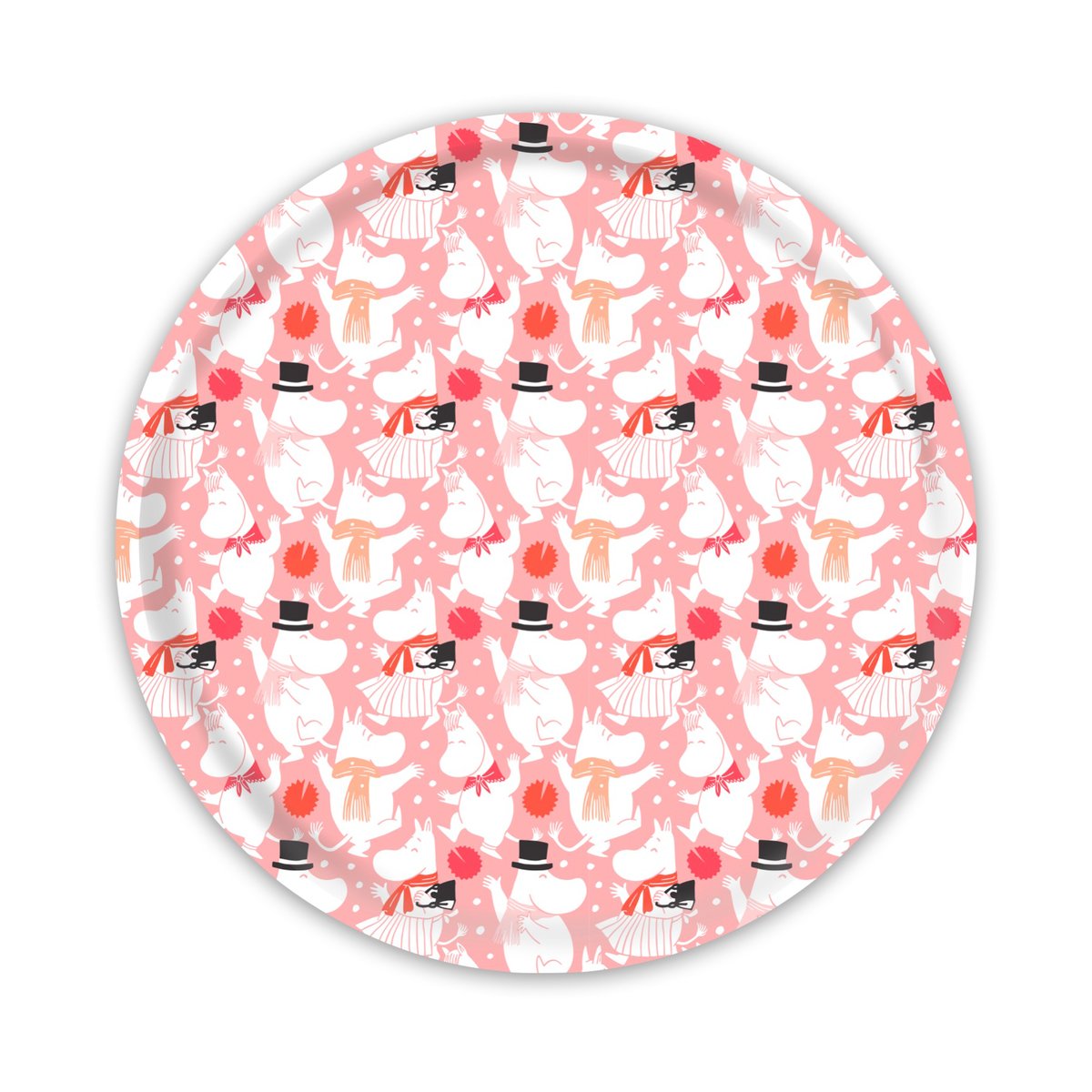 Opto Design Moomin Celebration brikke Ø31 cm Hvit-rosa