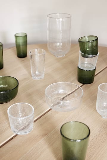 Kuki highball glass 4-pk - Green - OYOY