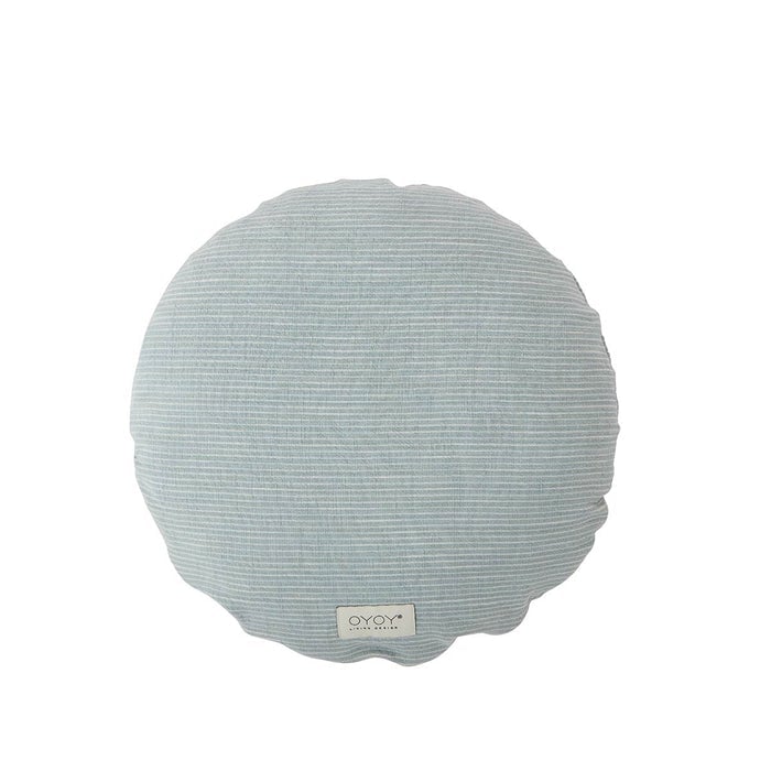 OYOY Kyoto pute rund Ø40 cm Dusty blue