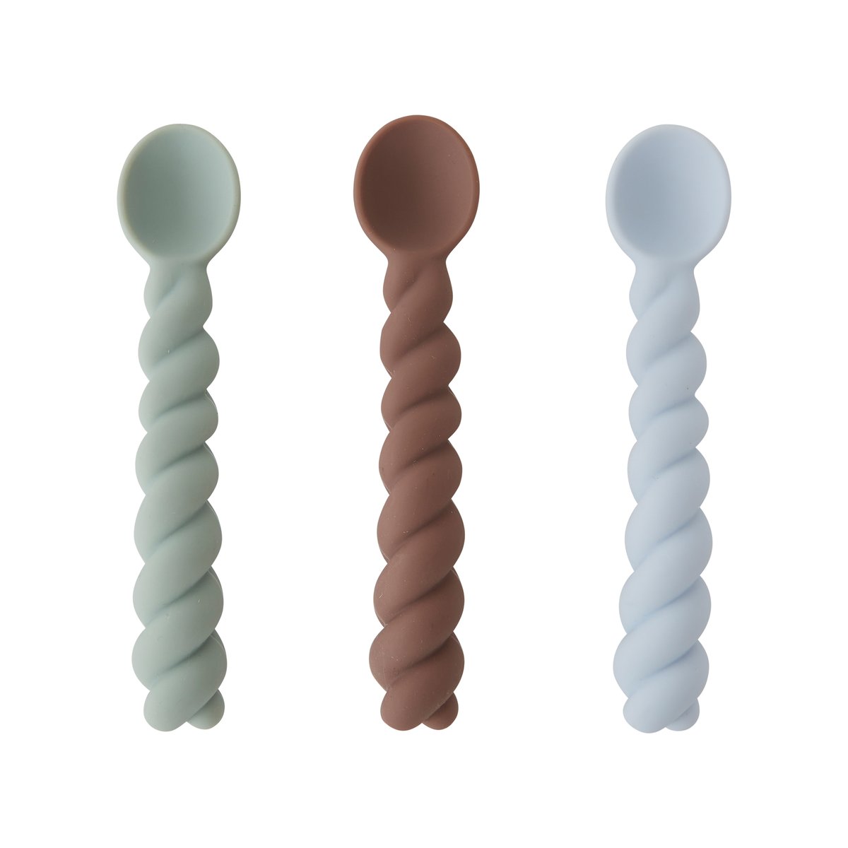 OYOY Mellow skje 3-pakning Dusty Blue-taupe-pale mint