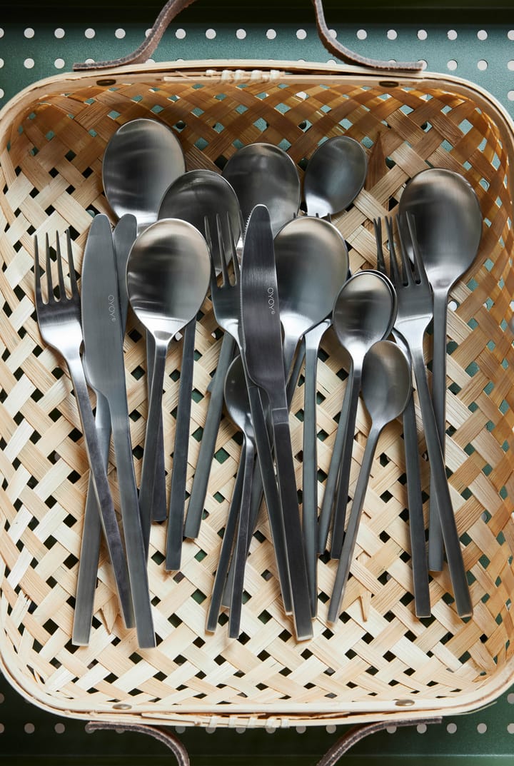 Yuka teskje 4-pk, Brushed Steel OYOY