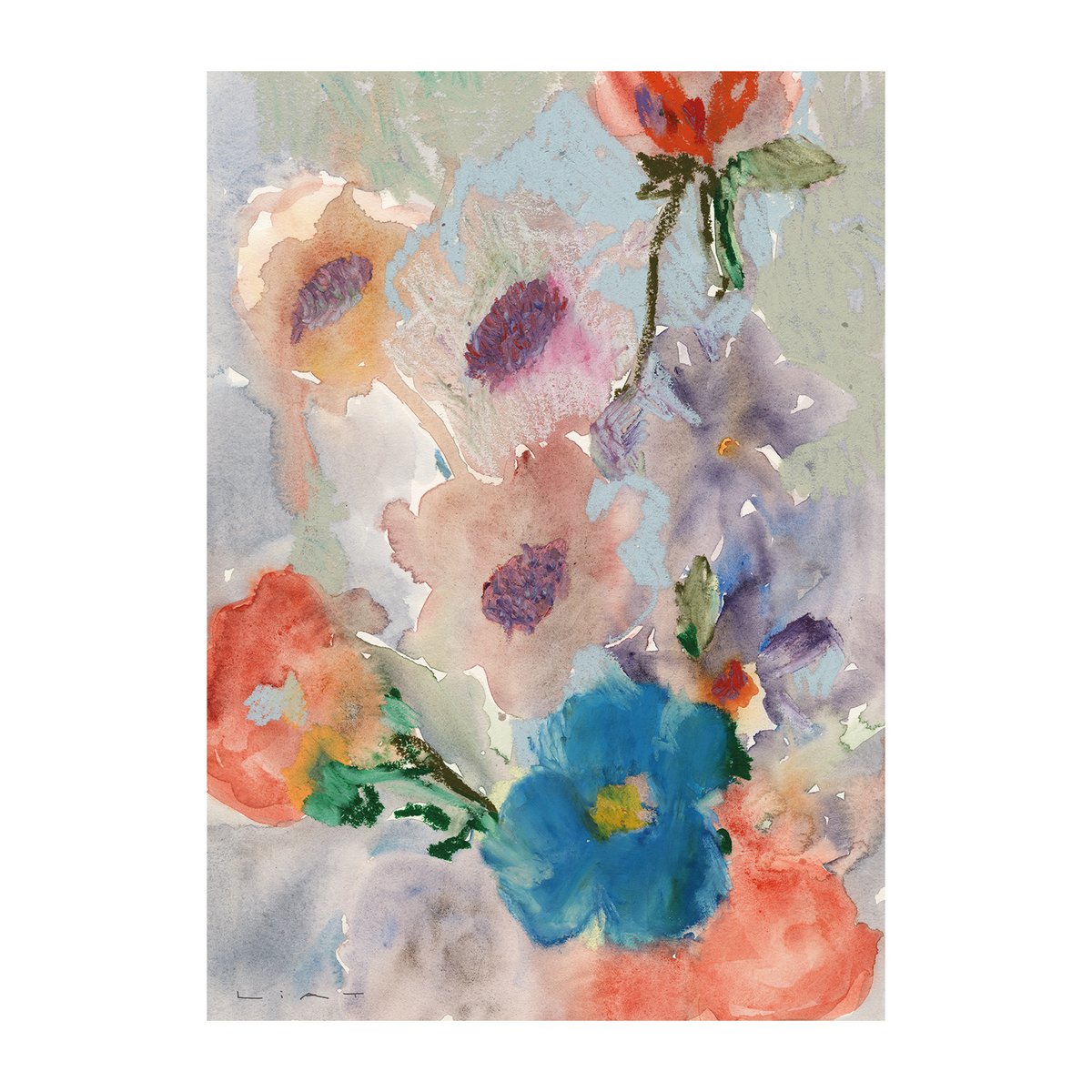 Paper Collective Bunch of Flowers plakat 50 x 70 cm