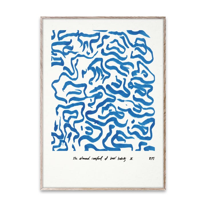 Comfort – Blue plakat, 30 x 40 cm Paper Collective