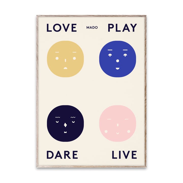 Four Feelings poster, 50x70 cm Paper Collective