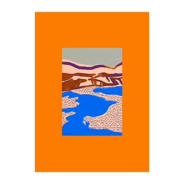 Orange Landscape plakat, 30 x 40 cm Paper Collective