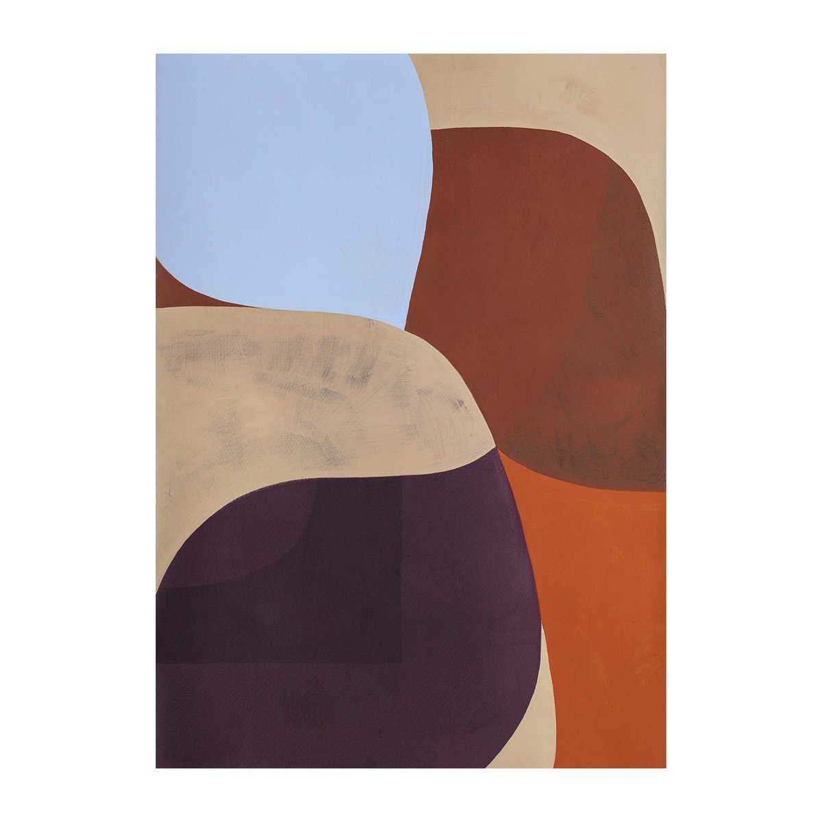 Paper Collective Painted Shapes 02 plakat 50×70 cm