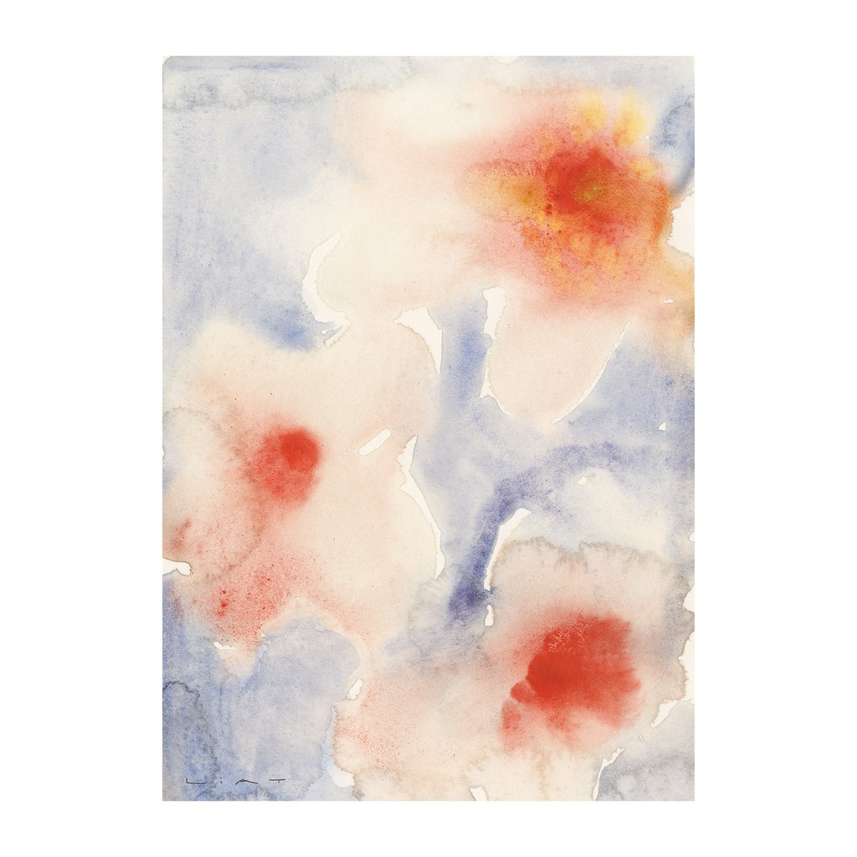 Paper Collective Three Flowers plakat 50 x 70 cm