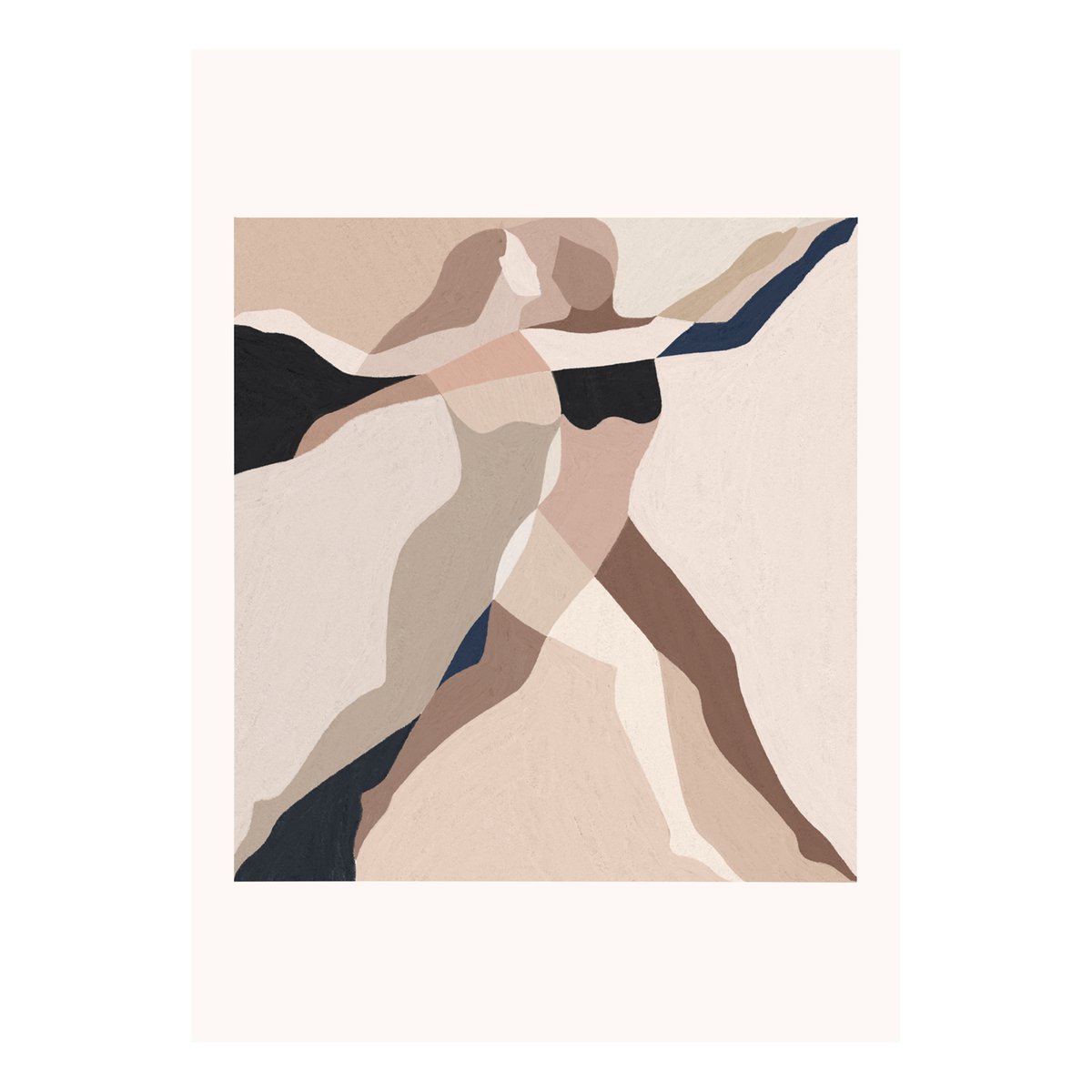 Paper Collective Two Dancers poster 30×40 cm