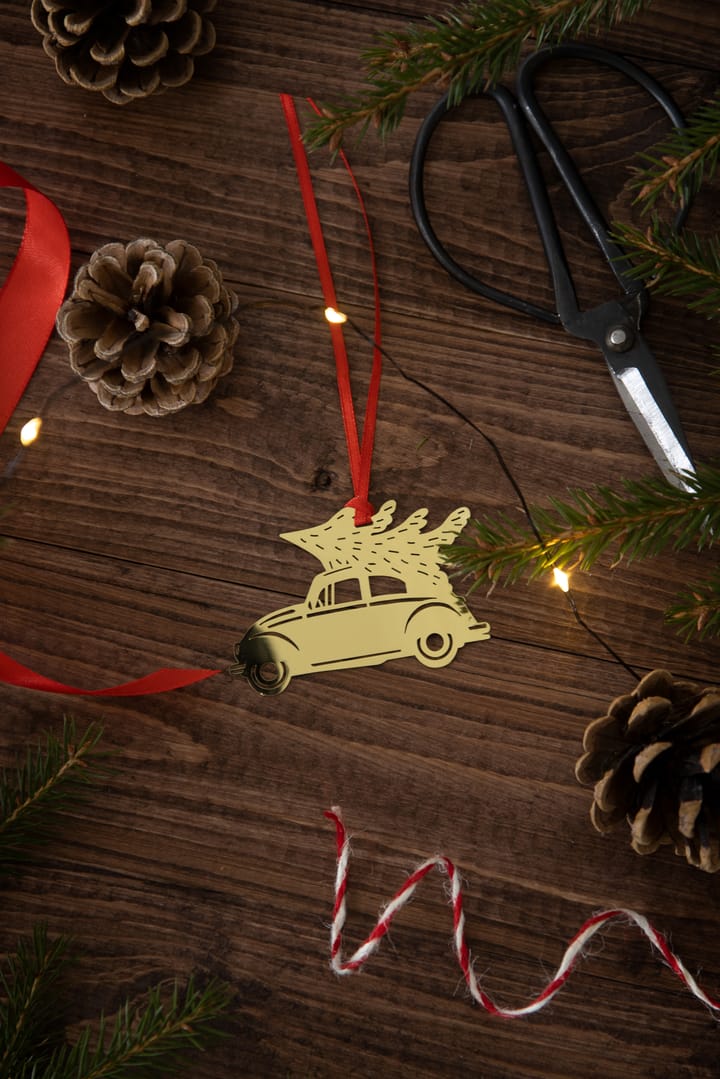 Christmas car juletreanheng, Gull Pluto Design