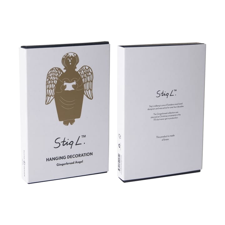 Stig L Gingerbread Angel juletrepynt, Gull Pluto Design