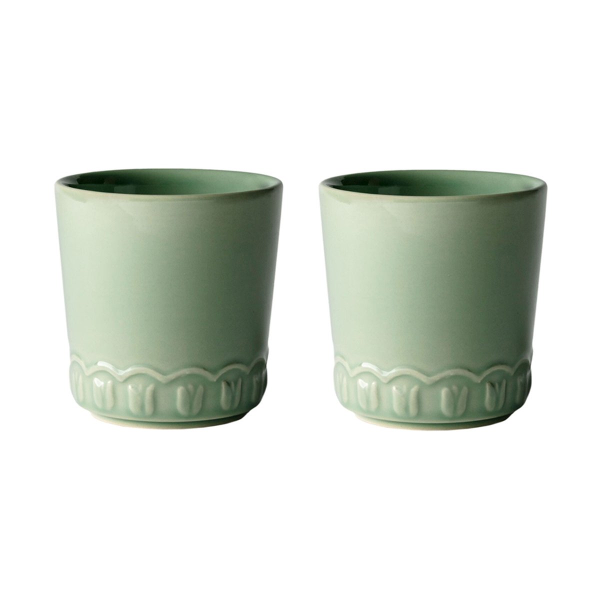 PotteryJo Tulipa kopp 20 cl 2-stk. Verona green