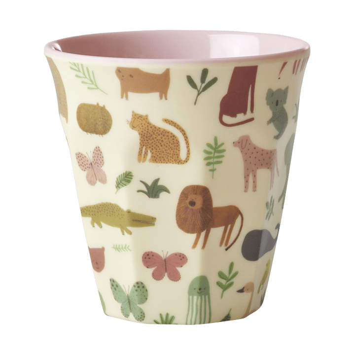 Rice barnekopp melamin, Sweet Jungle Print-Soft Pink RICE