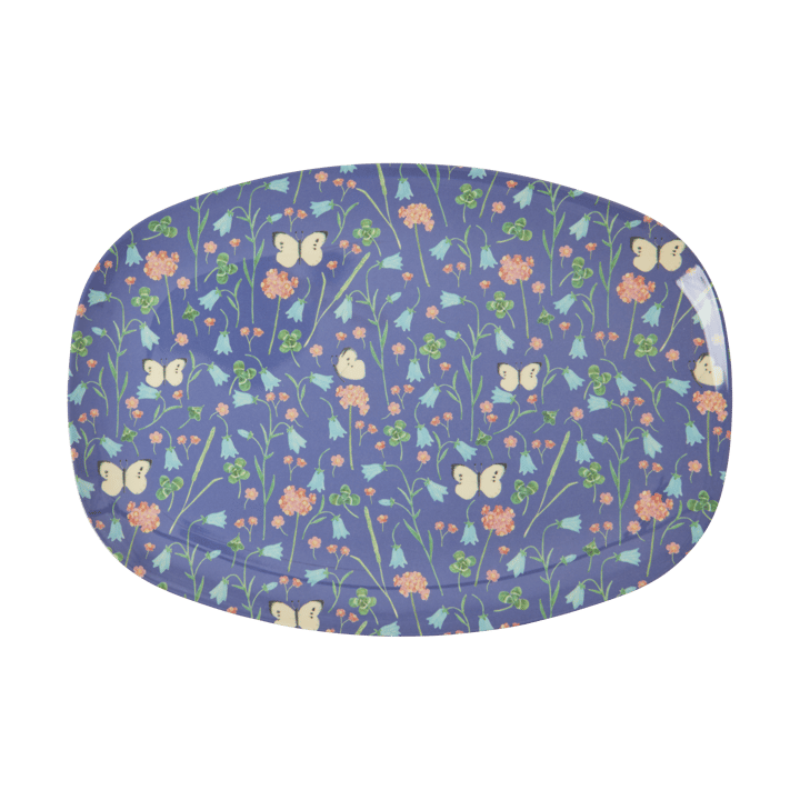 Rice melamintallerken 22x30 cm - Navy blue - RICE