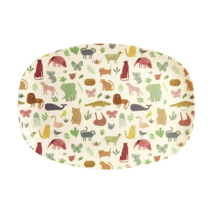 Rice melamintallerken 22x30 cm - Sweet Jungle  - RICE