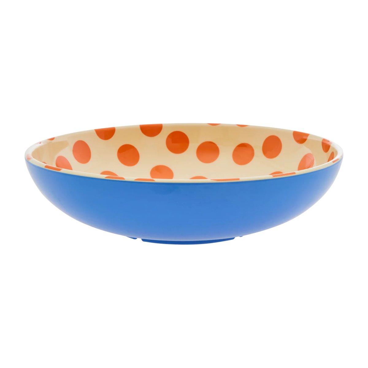 RICE Rice salatskål melamin Ø 29,9 cm Orange dots-blue