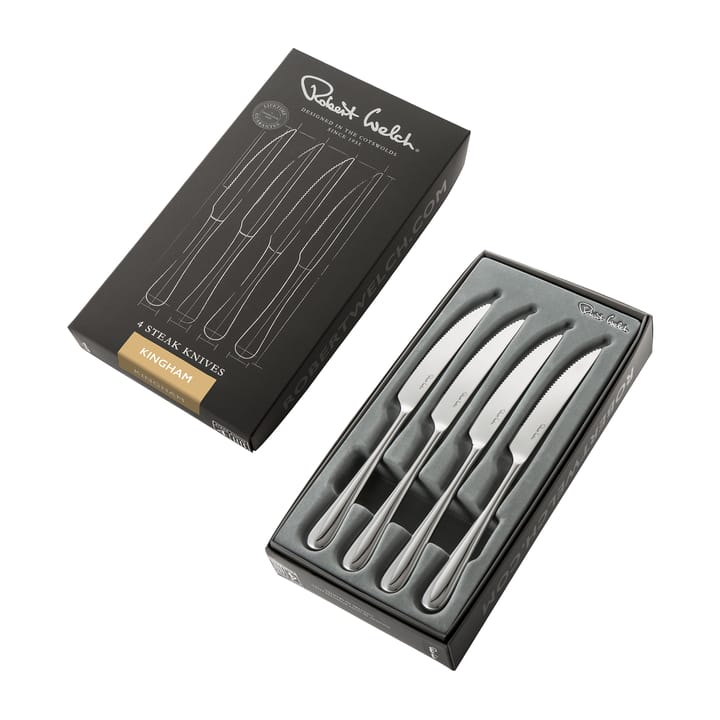 Kingham Bright grillkniv 4-pakning, Rustfritt stål Robert Welch