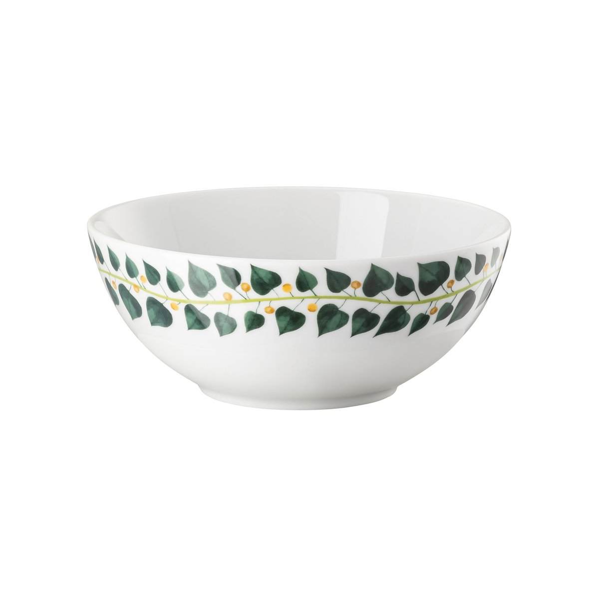 Rosenthal Magic Garden Foliage frokostskål 15 cm Hvit-grønn