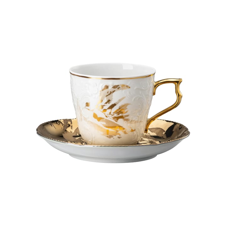 Rosenthal Heritage Midas kopp med fat - Hvit-gull - Rosenthal