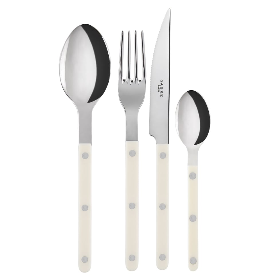 SABRE Paris Bistrot bestikk shiny 24 deler Ivory