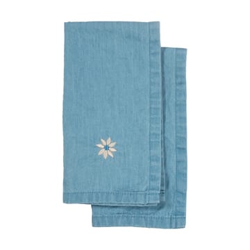 Eden denim kjøkkenhåndkle 50x70 cm 2-pk - Blå - Sagaform