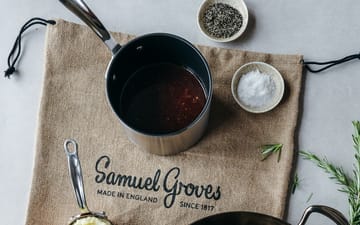 Samuel Groves non stick melkekasserolle Ø14 cm - Rustfritt stål - Samuel Groves