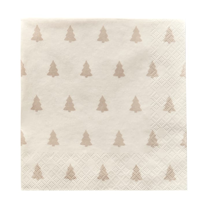 Linen trees servietter 33 x 33 cm 20-pakning, sand Scandi Essentials