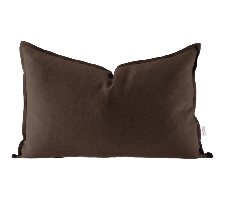 Calm putetrekk lin 40 x 60 cm, , Chocolate Brown Scandi Living