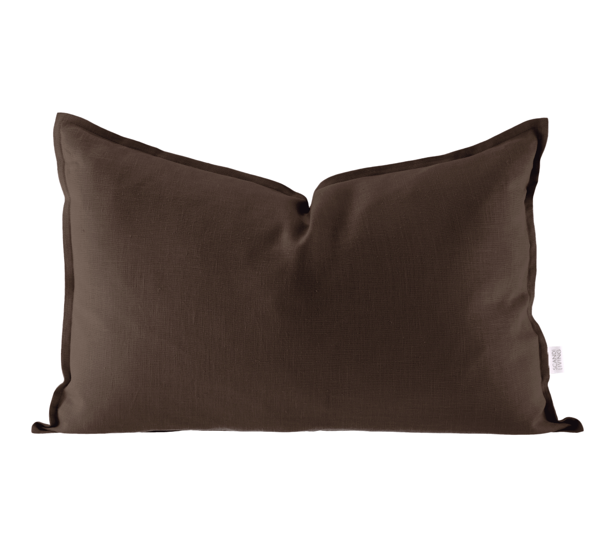 Scandi Living Calm putetrekk lin 40 x 60 cm Chocolate Brown