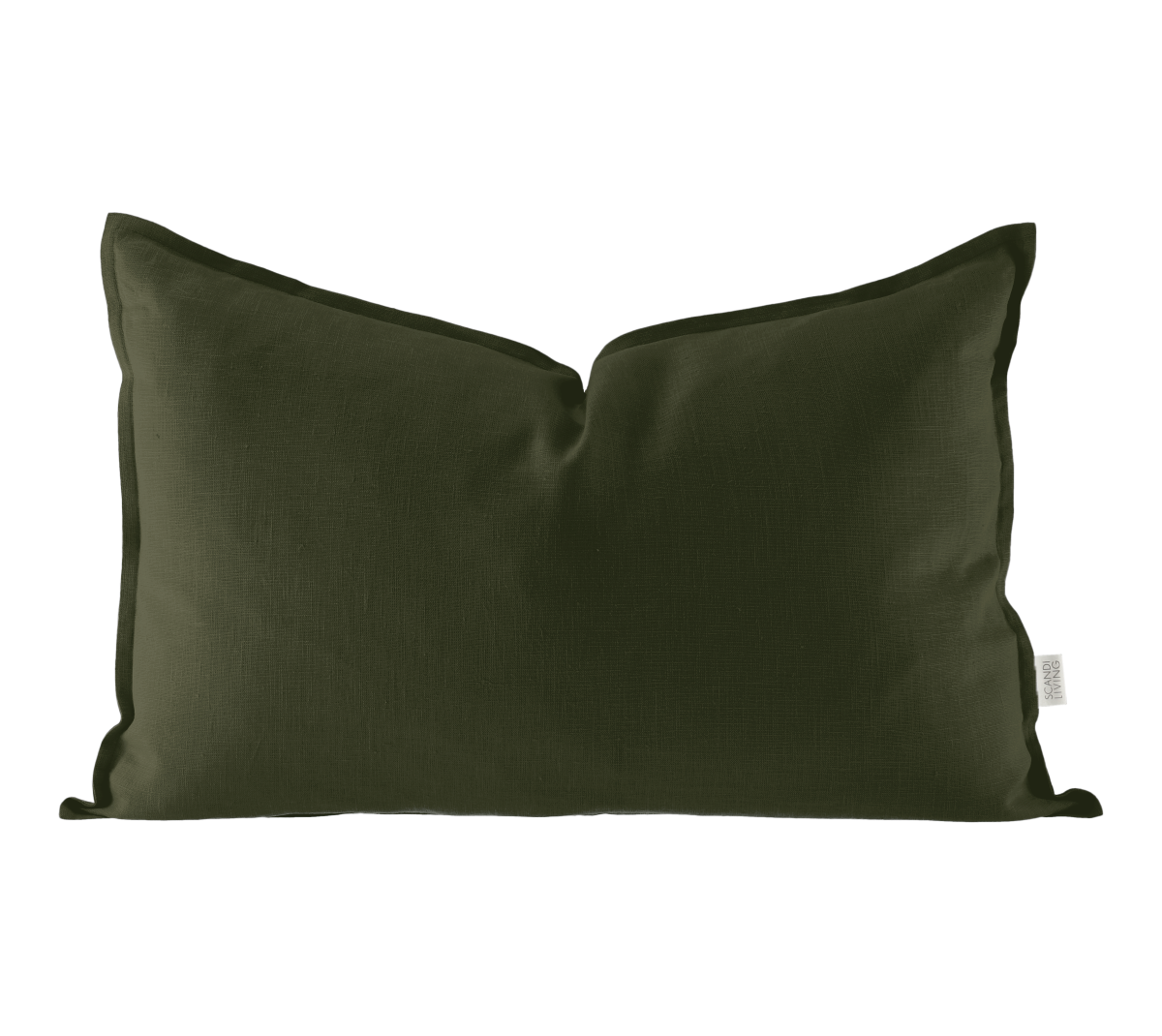 Scandi Living Calm putetrekk lin 40 x 60 cm Forest Green