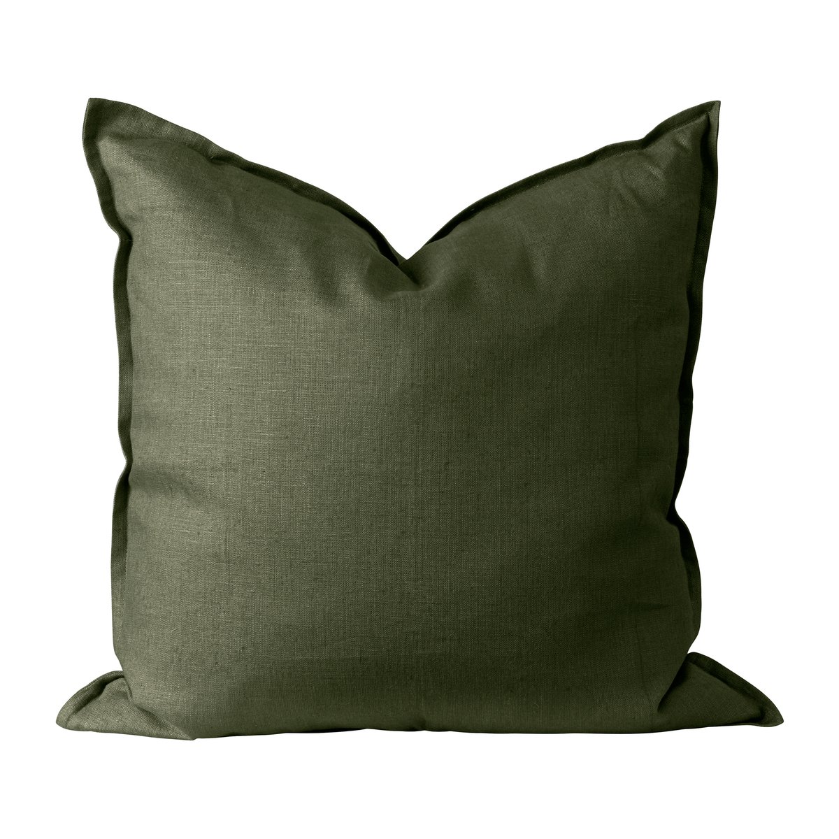 Scandi Living Calm putetrekk lin 50 x 50 cm Forest Green