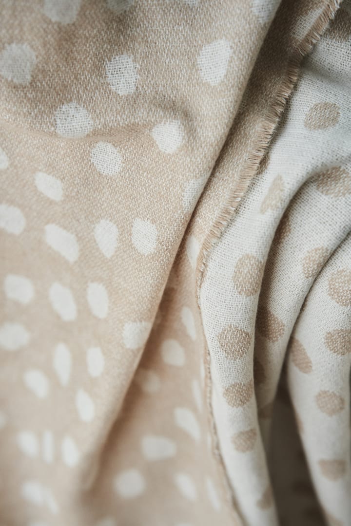 Droplets bomullspledd 130 x 185 cm, Beige Scandi Living