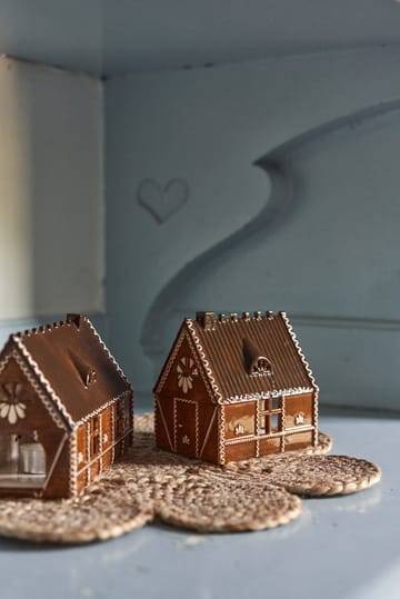 Ginger bread lysehus - 12 cm - Scandi Living