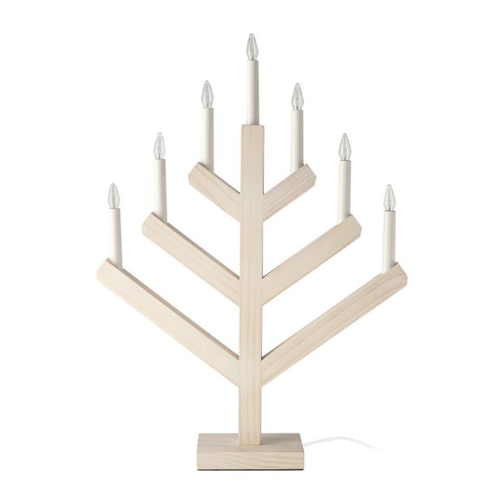 Pine adventslysestake 62 cm - Hvitlasert - Scandi Living