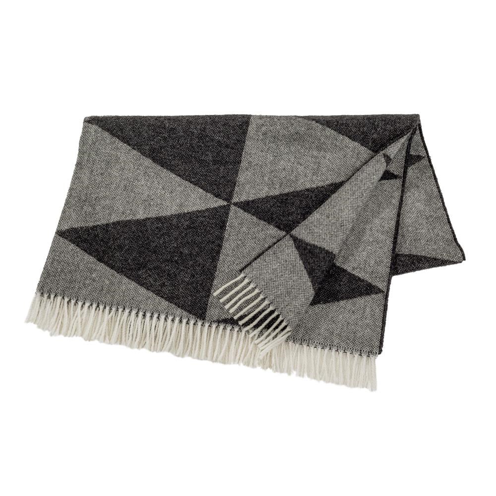 Scandi Living Rime ullpledd Charcoal