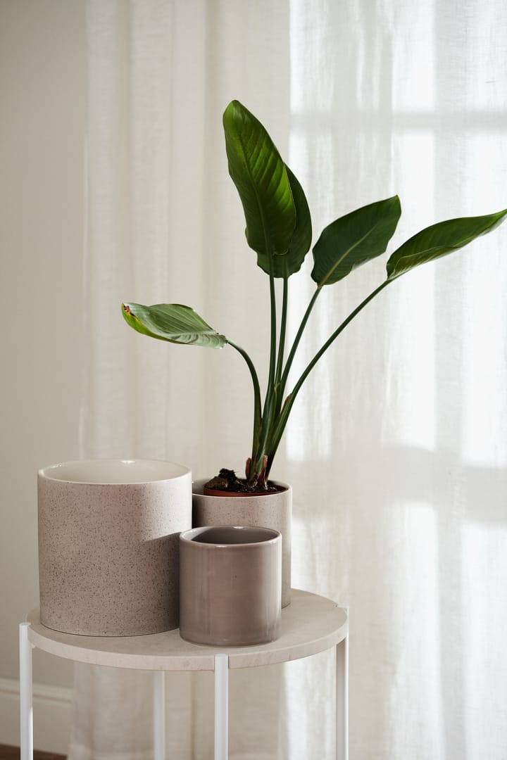 Sleek krukke Ø 12 cm, Beige Scandi Living