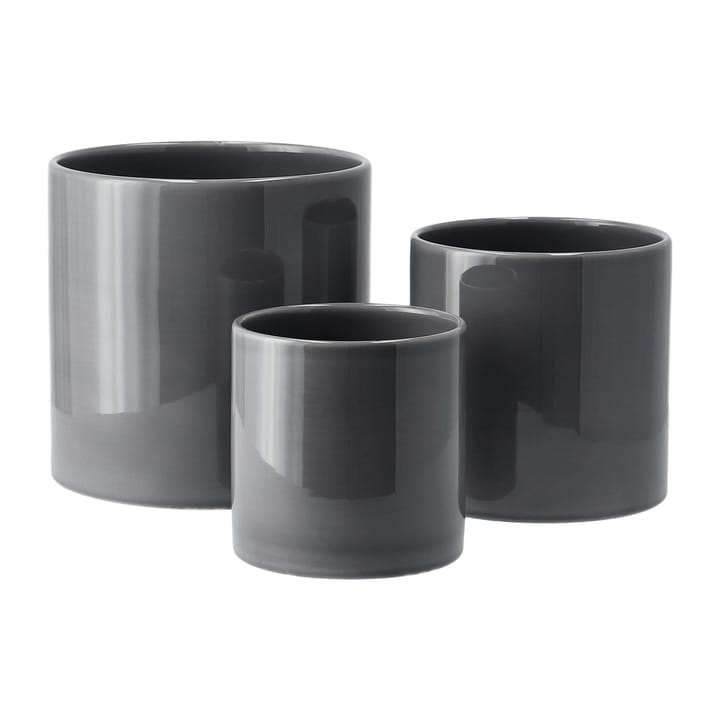 Sleek krukke Ø 12 cm, Charcoal Scandi Living