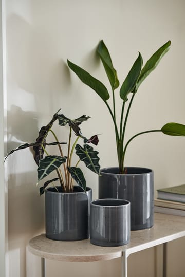 Sleek krukke Ø 15 cm - Charcoal - Scandi Living